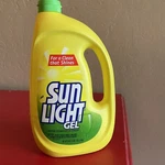 Vtg Sun Light Gel Dishwashing Liquid Detergent 50 Fl. Oz 1/2 Full Prop. Fixed Price $34.99.