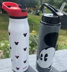 Disney Zak Minnie Mouse Metal Water Bottle Mickey Gray Black White Store. Fixed Price $23.00.