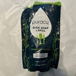 Puracy Natural Dish Soap Refill, Skin-softening Plant-based Liquid Lemongrass. Fixed Price $27.99.