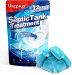 Vacplus Septic Tank Treatment 12 Pcs For 1-YEAR Supply, Dissolvable Packs With. Fixed Price $18.95.