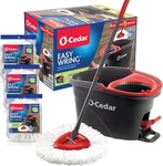 O-cedar Easywring Microfiber Spin Mop & Bucket + 3 Extra Refills. Fixed Price $86.17.