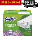 Swiffer Sweeper Dry Pad Refills, Multi Surface, Lavender Scent, 32 Count. Fixed Price $14.24.