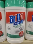 Cans Brillo Basics Cleaning Wipes With Bleach 40CT *new*. Fixed Price $30.00.