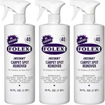Pack Folex Instant Carpet Spot Remover - 32 Oz Removes Accidents, Grease. Fixed Price $31.99.