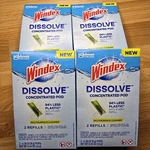 8-PACK Windex Dissolve Concentrate Multisurface Cleaner Refill Pods 4 Boxes. Fixed Price $21.00.