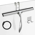 14-INCHES Stainless Steel Shower Squeegee Set, Include Door Hook, Adhesiv. Fixed Price $31.94.