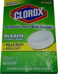 Clorox Bleach Automatic Toilet Bowl Cleaner Tablets, 6 - Pack Of 1 New. Fixed Price $21.99.