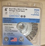 82391P 4"X5/8-11 Wire Wheel, Pferd Inc, Each, Threaded Knot Brushes. New. Fixed Price $34.99.