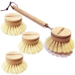 Brush With Wooden Handle Natural Kitchen For Dishes Vegetable Pots. Fixed Price $23.37.