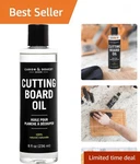 Cutting Board & Butcher Block Conditioning Finishing Oil 100% Coconut Der.... Fixed Price $26.99.
