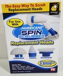 Hurricane Spin Scrubber Replacement Heads 3 Scrubbing Brushes Only. Fixed Price $8.49.