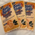 Lot Of 3 Spic & Span 6 Piece Orange Scented Reusable Cleaning Wipes Kitchen. Fixed Price $8.96.