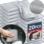 20PCS Double-sided Steel Wire Cleaning Cloths Kitchen Dish Scrubbing Towels. Fixed Price $14.99.