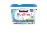 Kirkland Signature Ultrashine Dishwasher Detergent Pacs, Lemon Citrus, 115 Ct. Fixed Price $27.89.