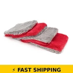 Autofiber Flat Out Microfiber Car Wash Pad - Pack 4, Red/gray. Fixed Price $63.99.