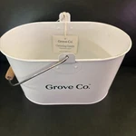 Grove Metal Caddy Bucket Cleaning Container White Wood Handle Collaborative. Fixed Price $17.99.