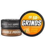 Grinds Coffee Pouches 3 Can Energy Sampler Double Mocha, Sweet Mint, Oran.... Fixed Price $41.82.