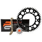Pdrive 1021390196A4AC-50A6C4 Chain&sprkt Kit-alum Rear/gold X-ring Black. Fixed Price $137.31.