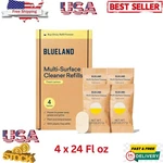 Blueland Multi-surface Cleaner, 4-PACK Refill, Fresh Lemon Scent-usa Free Ship. Fixed Price $14.19.