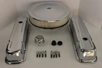 Pontiac Chrome Engine Dress Up Tall Valve Covers 14" Air Cleaner 350 389 400 455. Fixed Price $164.95.