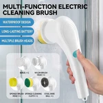 Electric Spin Scrubber Cordless 5 Heads For Bathroom Kitchen Tile Car White Us. Fixed Price $9.79.
