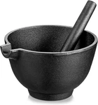 Cast Iron Mortar And Pestle Tool Set, 6.5 Inch 3 Cup. Fixed Price $48.09.