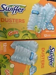 2X12PK Swiffer Dusters, Ceiling Fan Multi Surface Refills With Gain Scent. Fixed Price $29.99.