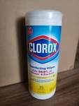 Clorox 7" 8" 1-PLY Disinfecting Wipes Crisp Lemon 35CT 7.7OZ. Fixed Price $8.49.