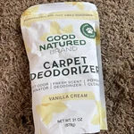 Good Natured Carpet Deodorizer Eliminator Powder 31OZ Vanilla Cream. Fixed Price $12.99.