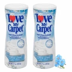 2 Bottles Fresh Linen Deodorizer Love My Carpet Room Eliminator 34OZ. Fixed Price $16.48.