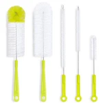 Bottle Cleaning Brush - Long Handle Cleaner For 5 Piece Set, Green. Fixed Price $11.94.