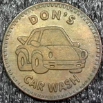 Don's Wash - Better Soap Cleaner Cars Vending Token 23MM (C552). Fixed Price $6.45.