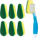 Lola Dish Brush W/soap Dispenser Wand, 1 W/head & 6 Refills, Absorbent Spo. Fixed Price $23.85.