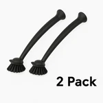 2-PACK Suction Cup Dish Brushes Modern Kitchen Sink Scrubber Long Handle. Fixed Price $17.98.