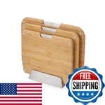 Joseph Nest 3-PIECE Bamboo Cutting Set Double-sided. Fixed Price $180.21.