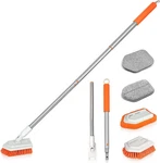 4-IN-1 Tile Tub Scrubber With Long Handle, Upgraded Shower Cleaning Brush, Dif. Fixed Price $26.10.