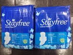 2 Pack Stayfree Ultra Thin Regular With Wings 18 Pads Ea.thermo Control Dry Cool. Fixed Price $18.98.