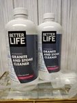 (2-PK) Better Life Plant-based Countertop Granite Stone Cleaner Currant & Citrus. Fixed Price $30.99.