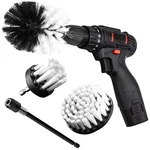 Drill Brush Attachment Kit 3PIECE Cleaning Set For Bathtubs Showers Tiles Carpet. Fixed Price $16.81.