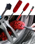 Professional 4 Pack Long Handle Wheel Brush Kit For Cleaning Tire- 2X. Fixed Price $24.17.