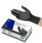 Disposable Nitrile Exam Gloves, 5 Mil Black, Powder-free Heavy Duty Clean. Fixed Price $8.09.