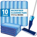 10 Pack Microfiber Cleaning Pads Compatible With Bona Mop, 18 Inch Blue. Fixed Price $27.46.