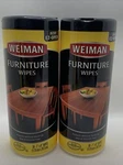 Weiman Furniture Dusting Cleaning Wipes Lot Of 2 Protects Wo/buildup Silicone Fr. Fixed Price $15.99.