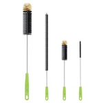 Oria Bottle Cleaning Brush Set, Cleaner, Long 4 Pcs, Black. Fixed Price $13.35.