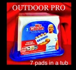 7CT Mr.clean Magic Eraser Outdoor Pro Cleaning Pads 4X Stronger W Durafoam + Tub. Fixed Price $15.99.