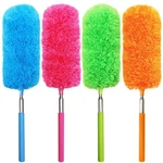 4 Pcs Washable Microfiber Feather Duster, With Extendable Pole And Bendable H.... Fixed Price $34.77.