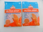 2 New Packs Mr. Clean Ultra Grip Premium Latex Gloves-small Orange Free Ship. Fixed Price $13.52.