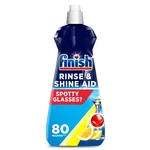 Finish Dishwasher Rinse & Shine Aid, Lemon, 400ML, Drier Glasses Spot Prevention. Fixed Price $9.99.