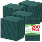 200 Pack Green Scrubbing Heavy Duty Scouring Pads,dish Scrubber Reusable F. Fixed Price $29.47.