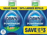 Powerwash Gain Original Dish Spray, Liquid Soap 2 Refills, 43 Fl Oz. Fixed Price $27.42.